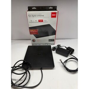 RCA ANT1450BF Multi-Directional Amplified Flat Digital HDTV Antenna Black